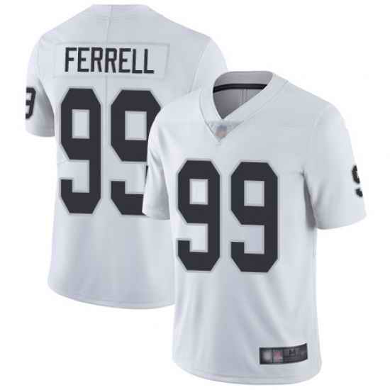 Raiders 99 Clelin Ferrell White Men Stitched Football Vapor Untouchable Limited Jersey